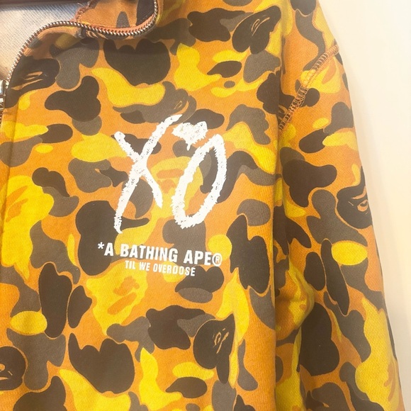 RARE A Bathing Ape BAPE X XO Shark Pullover Hoodie XL - Picture 2 of 7